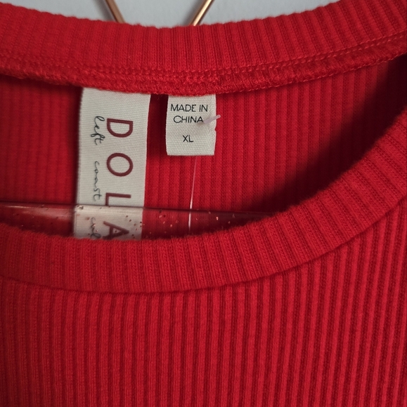 Anthropologie, New, Dolan Organza Red Puff Sleeve Top Blouse, Size XL - Picture 11 of 14